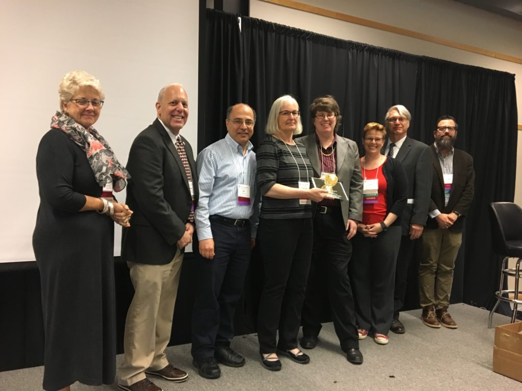 Founder's Award presented to Dr. Caroline Breitenberger (Director, Center for Life Sciences Education), 2017